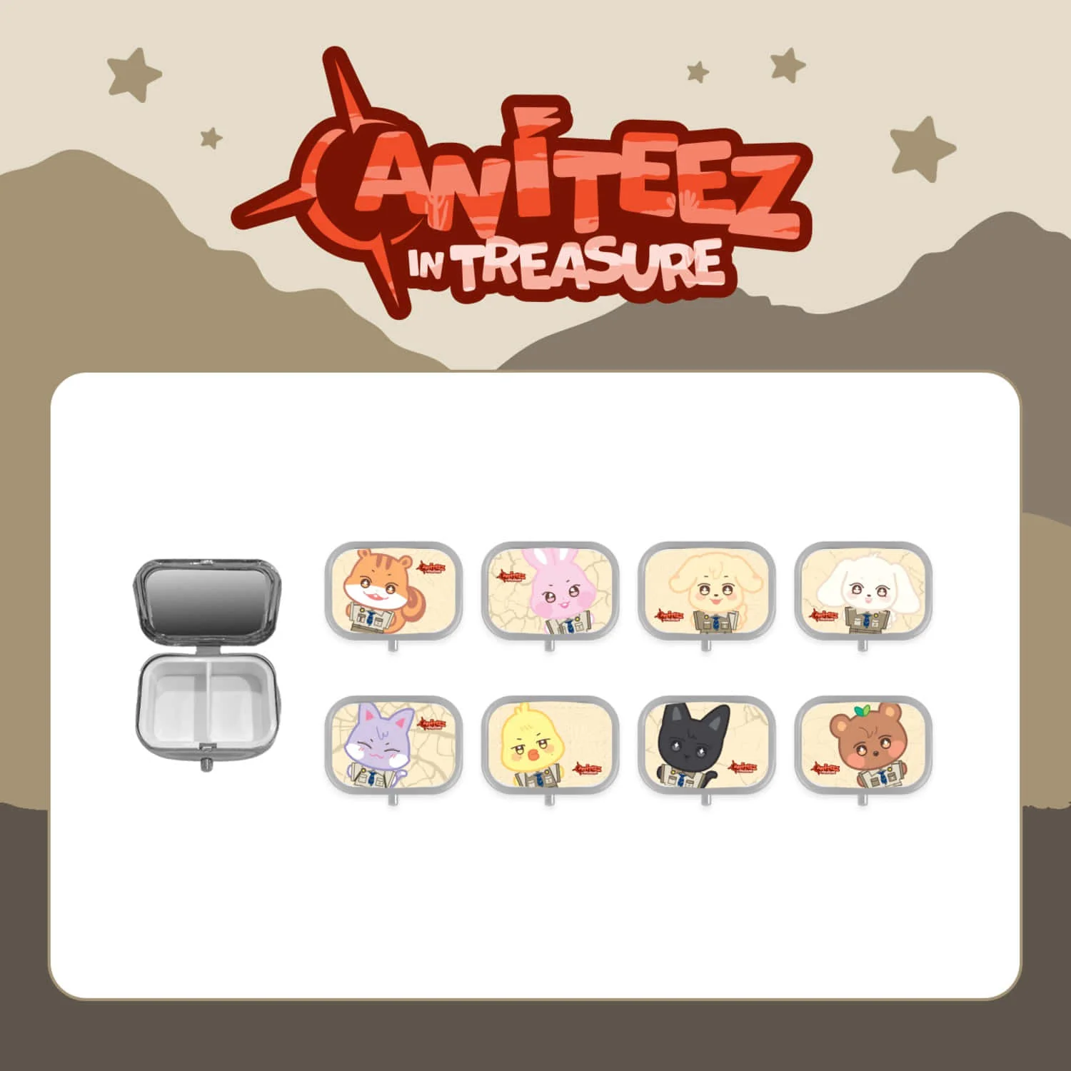 ATEEZ - ANITEEZ IN TREASURE OFFICIAL MD TREASURE TIN CASE