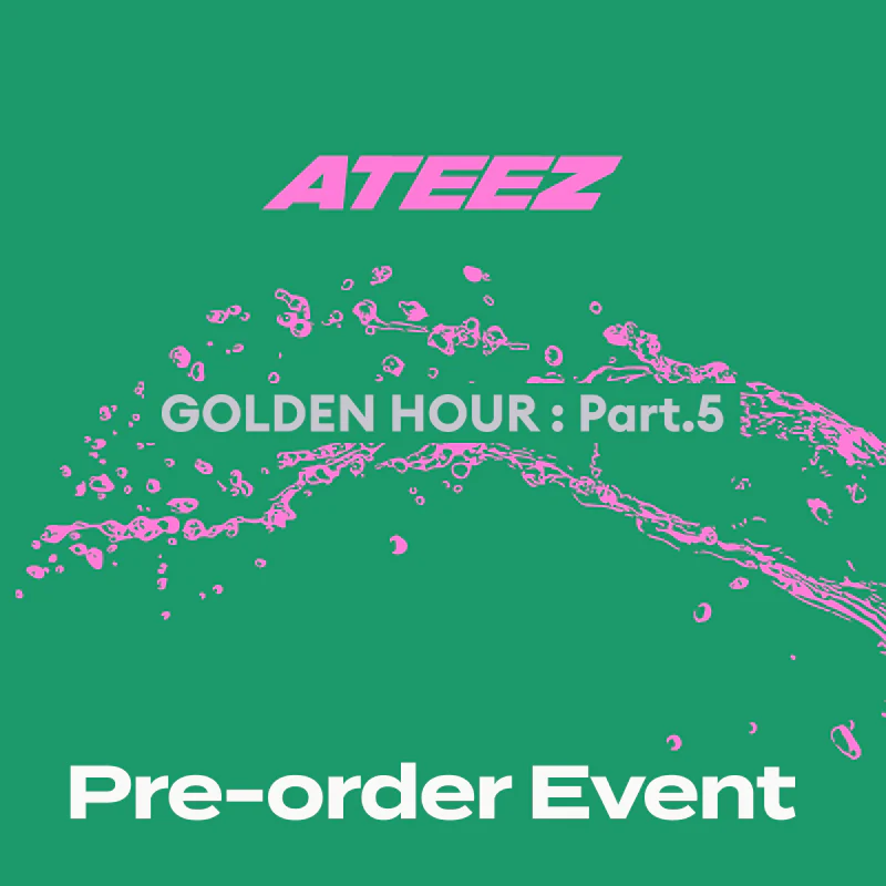 ATEEZ - GOLDEN HOUR : PART.5 14TH MINI ALBUM FROMM STORE GIFT STANDARD RANDOM