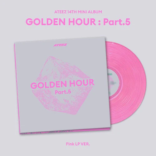 ATEEZ - GOLDEN HOUR : PART.5 14TH MINI ALBUM PINK LP VER