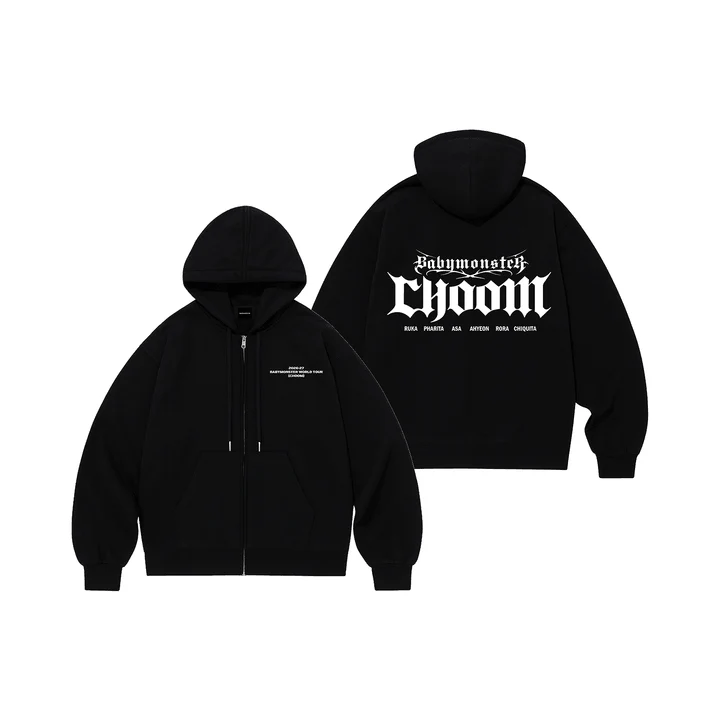 BABYMONSTER - CHOOM WORLD TOUR IN SEOUL OFFICIAL MD ZIP UP HOODIE