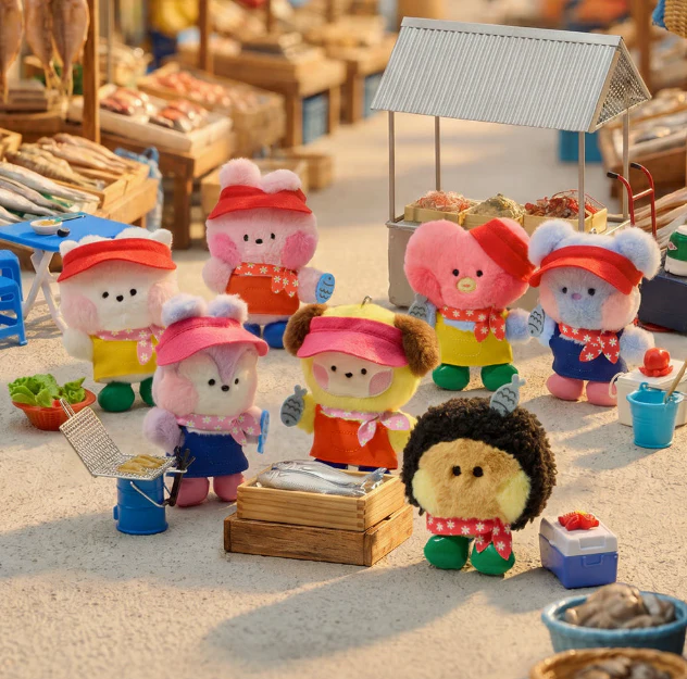 BT21 - BUSAN JAGALCHI MARKET PLUSH KEYIRNG
