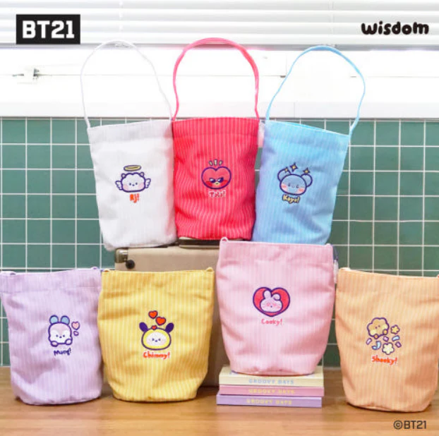 BT21 - MINI ECO BAG KEYRING SET