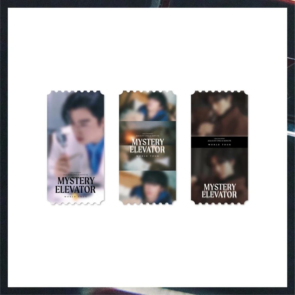 CHA-EUN-WOO - 2024 JUST ONE 10 MINUTE MYSTERY ELEVATOR OFFICIAL MD TICKET A VER.