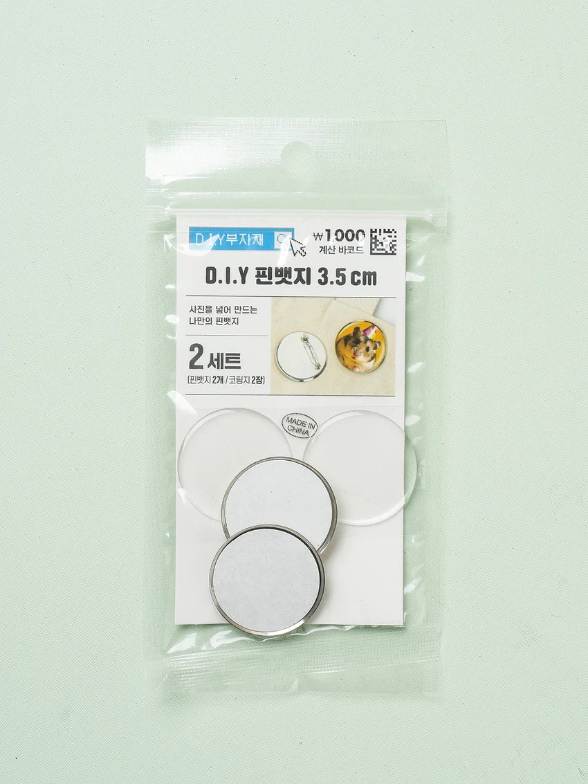 DIY PHOTO PIN BADGE