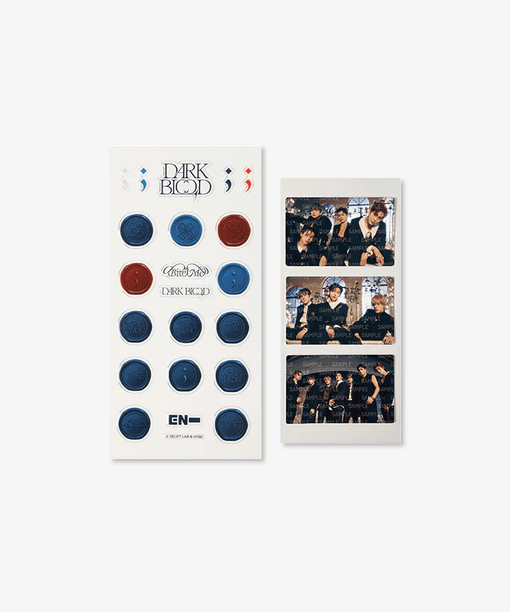 ENHYPEN - DARK BLOOD OFFICIAL MD PHOTO STICKER SET