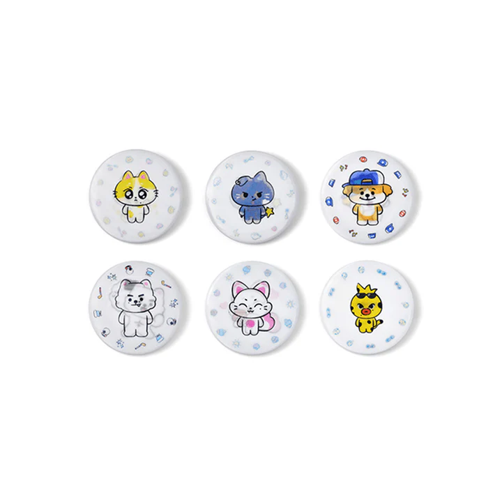 ENHYPEN - INSIDE YOUR POCKET, ENCHIN CHARACTER OFFICIAL MD LENTICULAR CAN BADGE