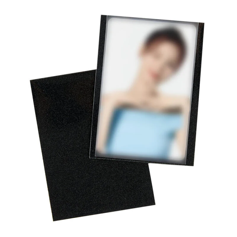 GLITTER PHOTOCARD SLEEVE BLACK