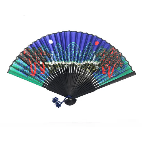 ILWOLOBONGDO SILK FOLDING FAN