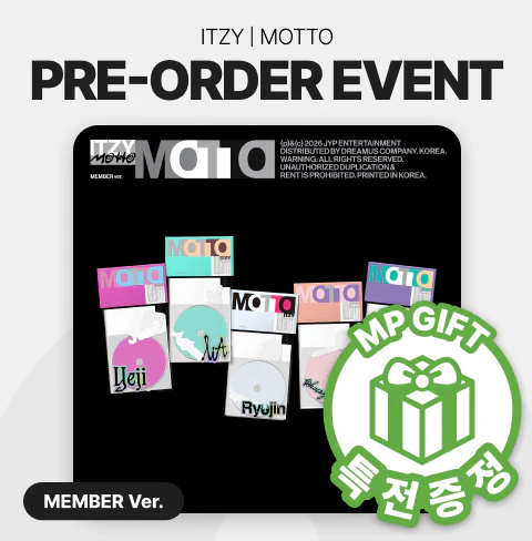 ITZY - MOTTO MINI ALBUM MUSICPLANT GIFT MEMBER VER SET