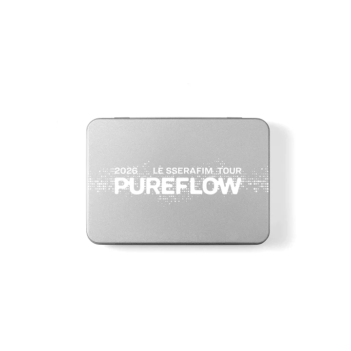 LE SSERAFIM - PUREFLOW 2026 TOUR OFFICIAL MD TIN CASE STICKER SET
