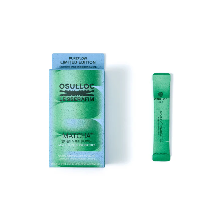 LE SSERAFIM - PUREFLOW PT.1 OSULLOC COLLABORATION OFFICIAL MD MATCHA+PROBIOTICS