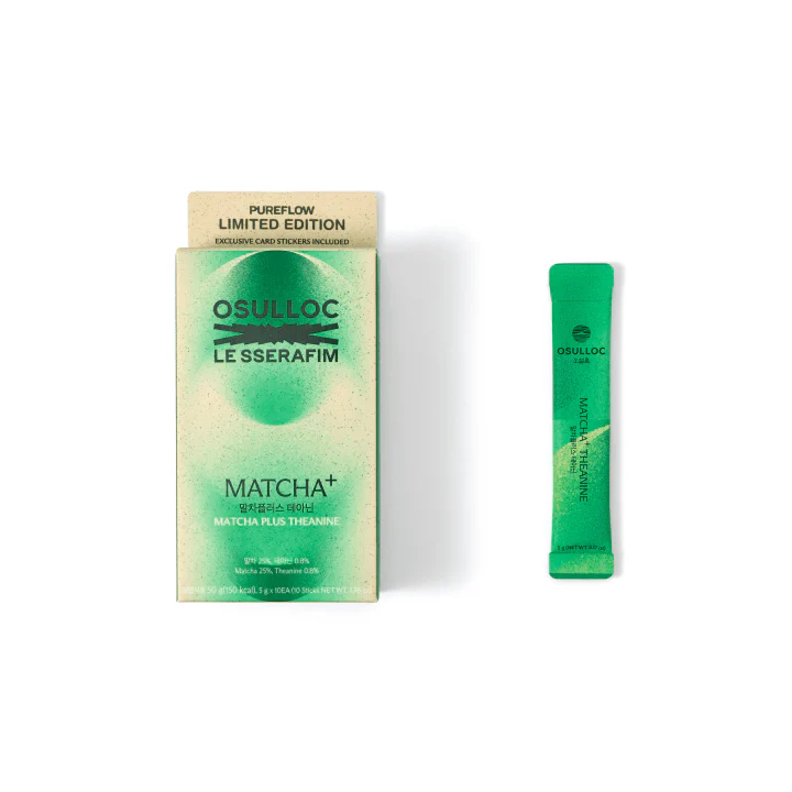 LE SSERAFIM - PUREFLOW PT.1 OSULLOC COLLABORATION OFFICIAL MD MATCHA+THEANINE