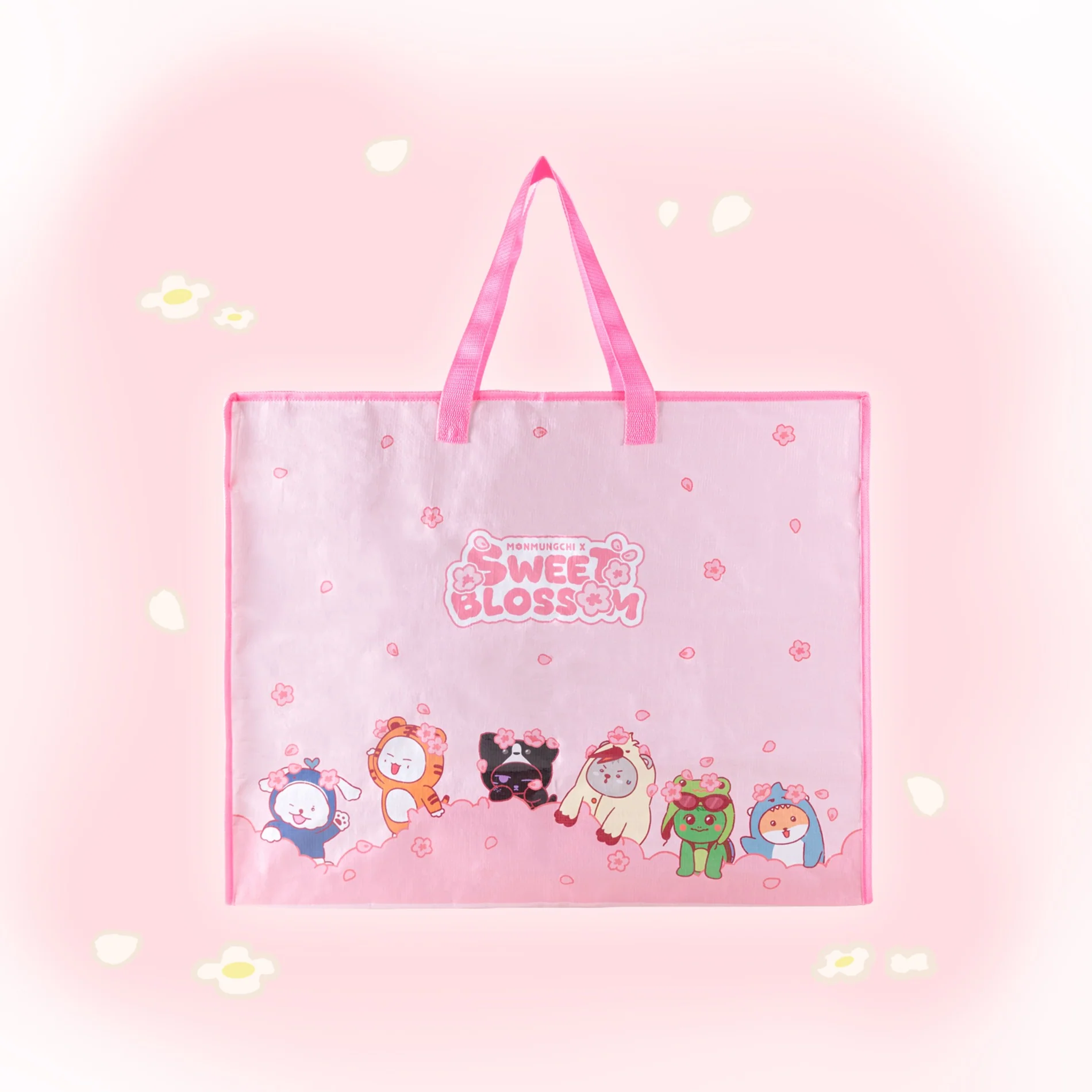 MONSTA X - MONMUNGCHI X SWEET BLOSSOM OFFICIAL MD TARPAULIN BAG
