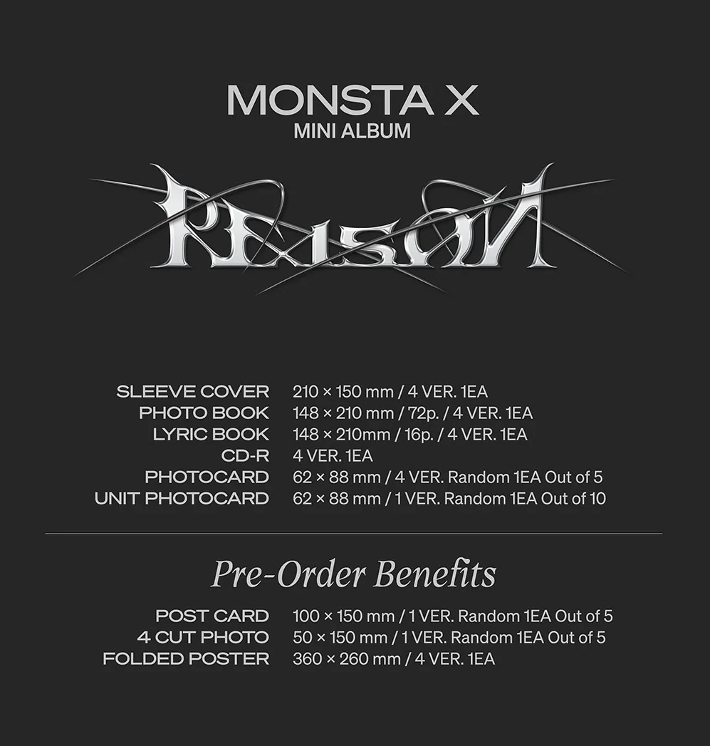 MONSTA X - REASON 12TH MINI ALBUM - Image 2