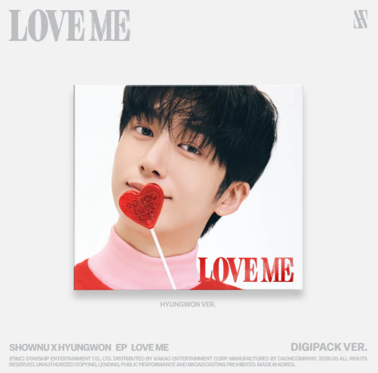 MONSTA X SHOWNU X HYUNGWON - LOVE ME EP ALBUM STARSHIP GIFT DIGIPACK HYUNGWON VER