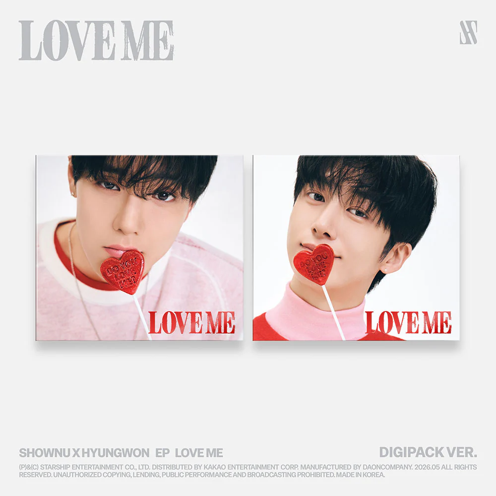 MONSTA X SHOWNU X HYUNGWON - LOVE ME EP ALBUM STARSHIP GIFT DIGIPACK VER SET