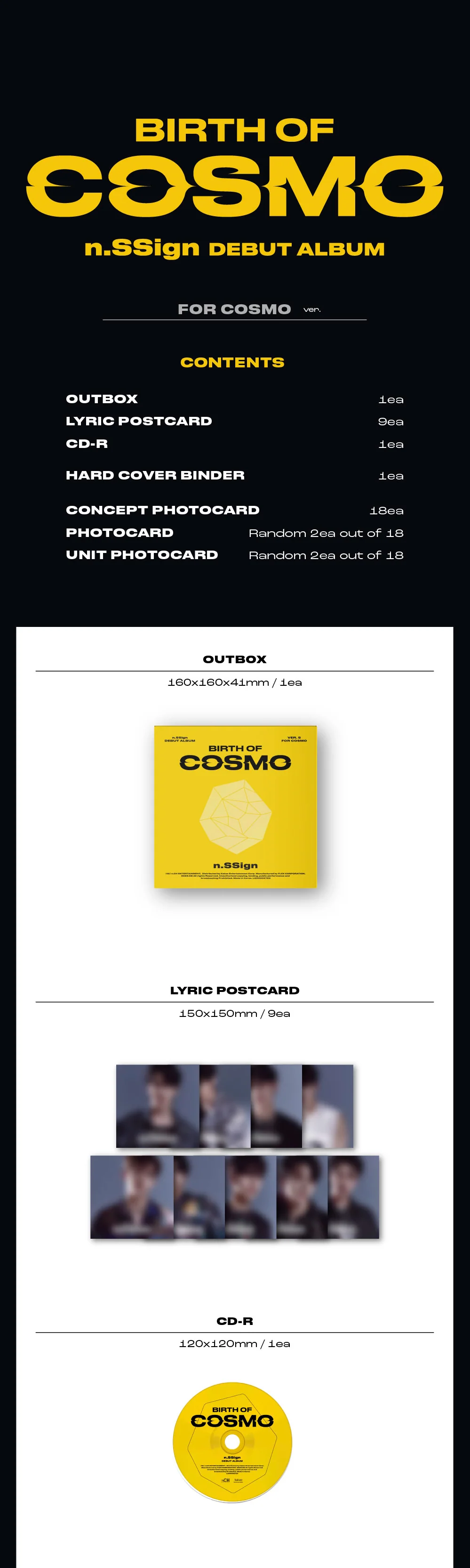 N.SSIGN - BIRTH OF COSMO DEBUT ALBUM FOR COSMO VER. - Image 2