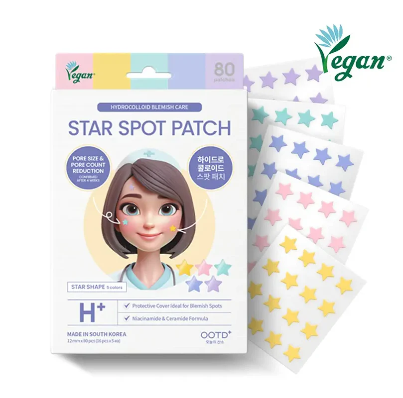 OOTD TWINKLE STAR ACNE SPOT PATCH (80 COOUNTS)