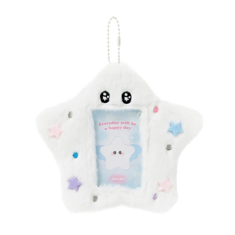 PLUSH PHOTOCARD CASE WHITE STAR