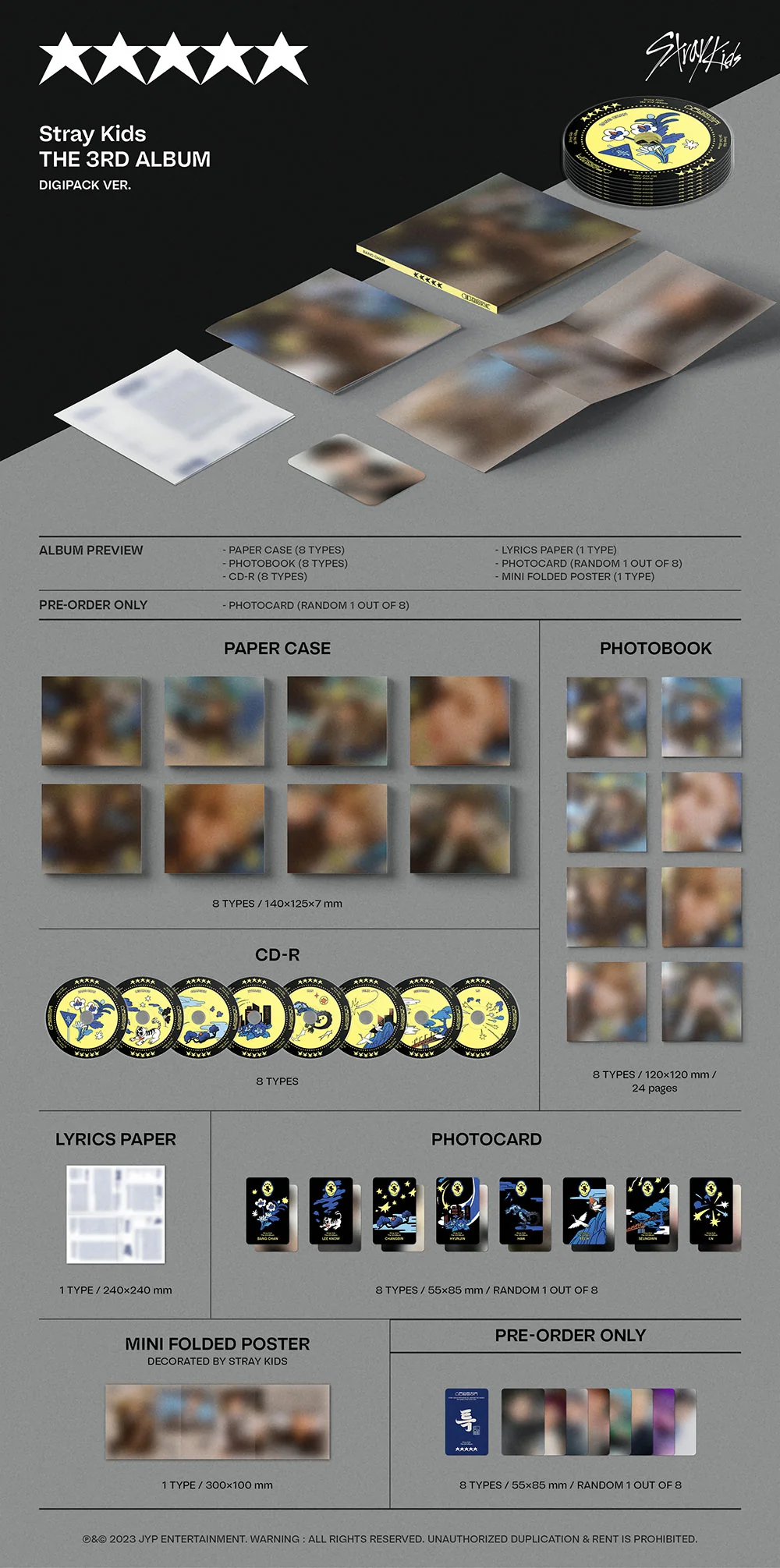 STRAY KIDS - 5 STAR 3RD FULL ALBUM DIGIPACK VER. - Image 2