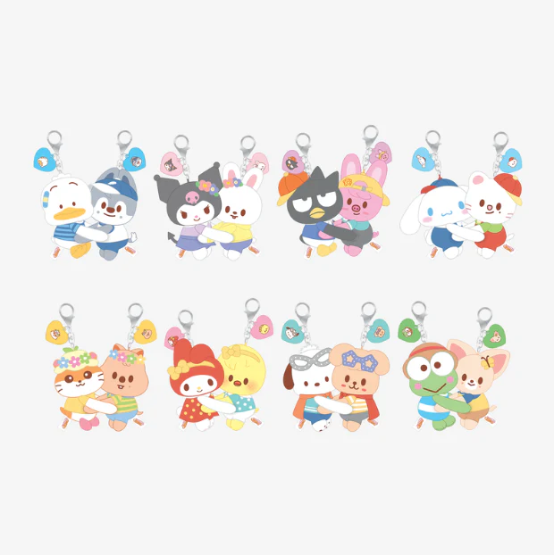 STRAY KIDS - SKZOO X SANRIO CHARACTERS OFFICIAL MD HUG PLUSH KEYRING