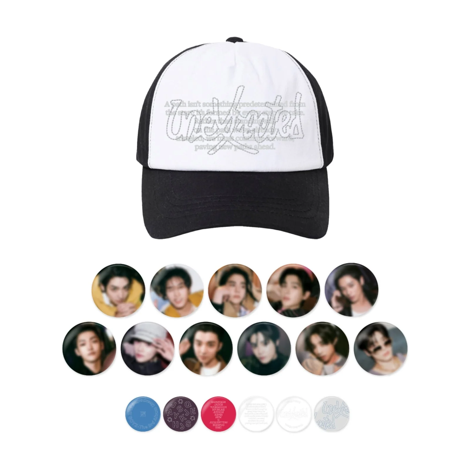 THE BOYZ - UNEXPECTED POP-UP STORE MD BALL CAP&PIN BUTTON SET