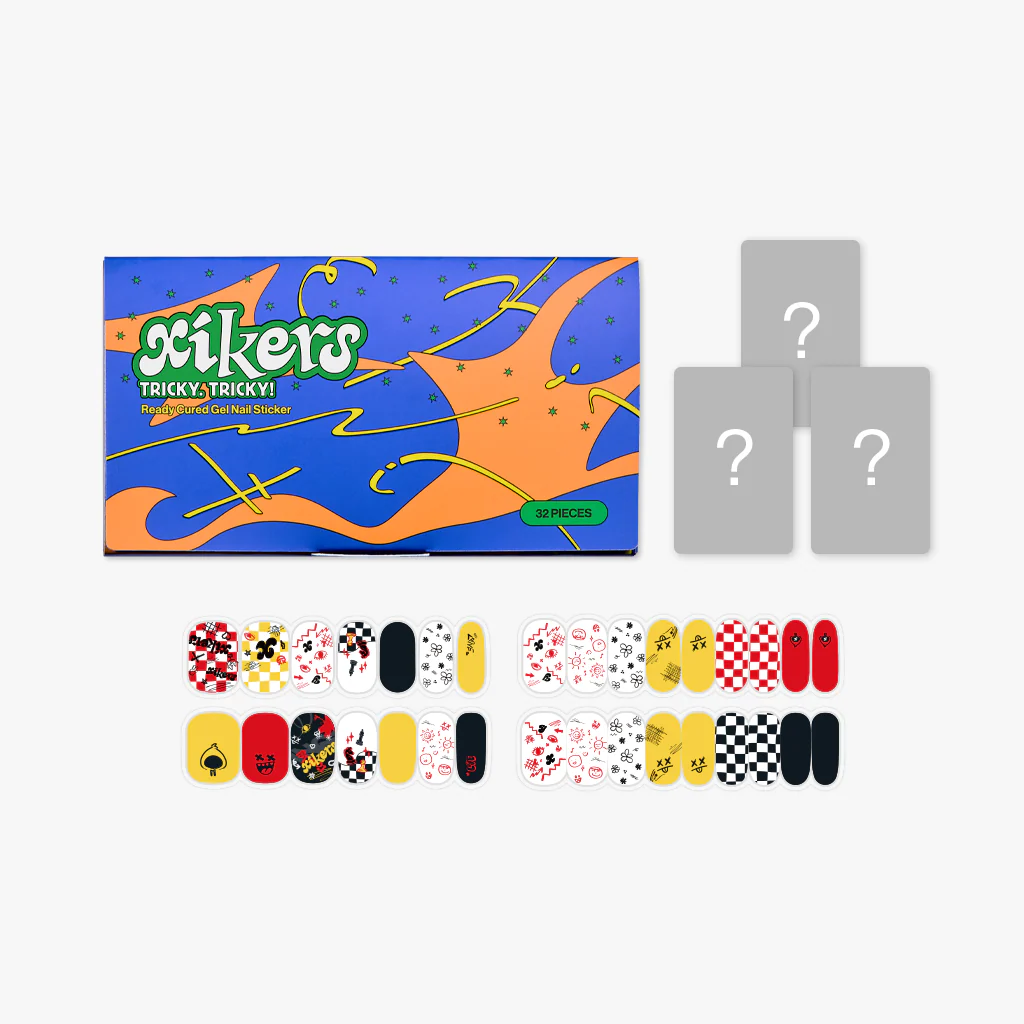 xikers - READY CURED GEL NAIL STICKER : TRICKY. TRICKY!