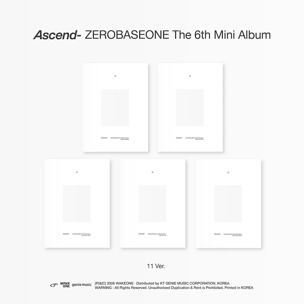 ZEROBASEONE - ASCEND- 6TH MINI ALBUM 11 VER RANDOM