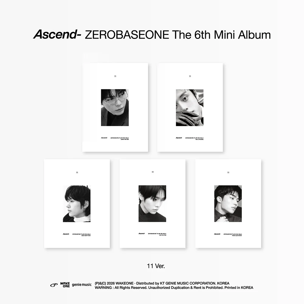 ZEROBASEONE - ASCEND- 6TH MINI ALBUM 11 VER SET